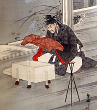 japanese painting on scroll