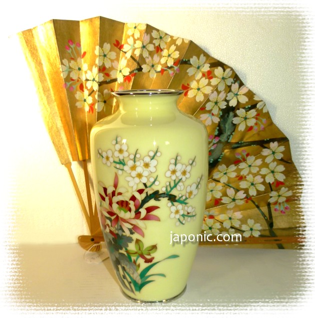 Japanese antique  cloisonn vase