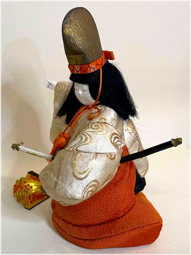 japanese traditional kimekomi doll, antique