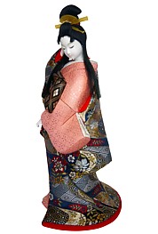 Japanese Oiran doll, 1980's. 