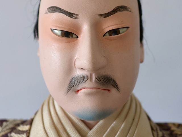 Nobunaga, Japanese antique doll, 1920's