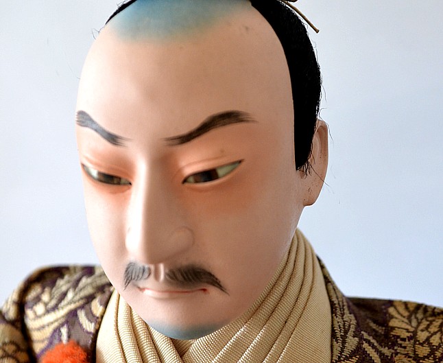 Nobunaga, Japanese antique doll, 1920's