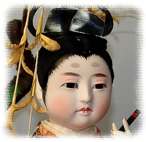 Ushiwaka, Japanese antique doll