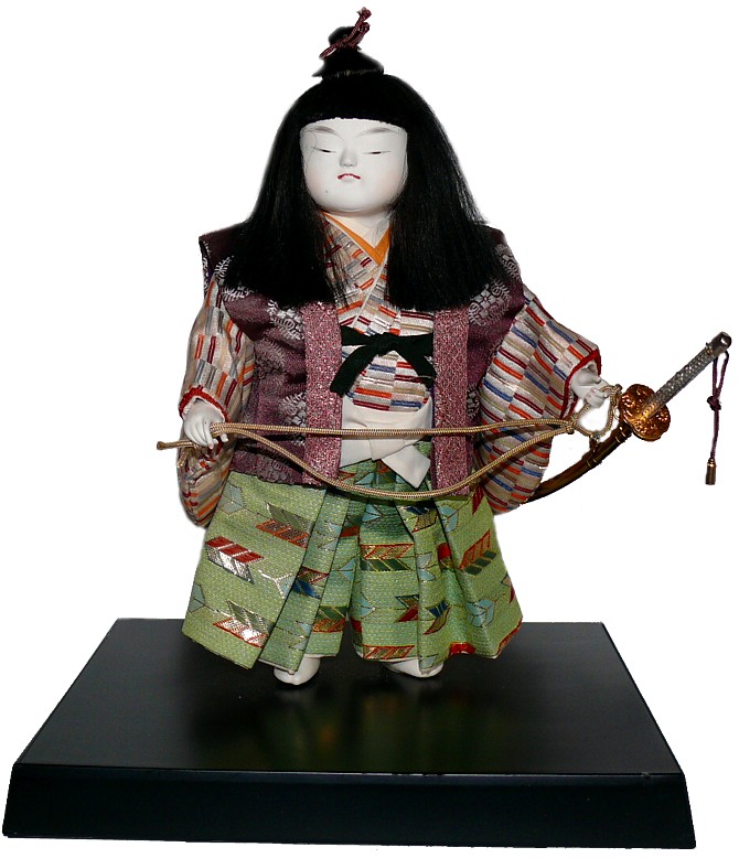 japanese young samurai doll
