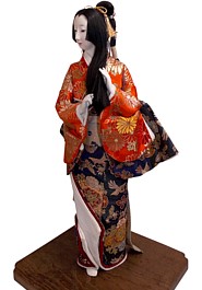 japanese antique  long hair beauty doll. The Japonic Online Store