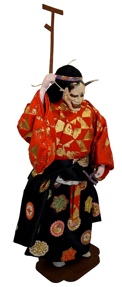 Japanese doll  of a Noh Theatre Character MUSUME DOJO-JI, 1950's