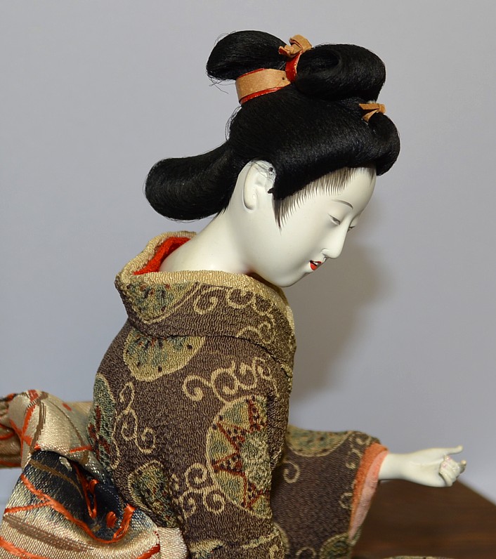 japanese antique doll, Meiji period, 1900's