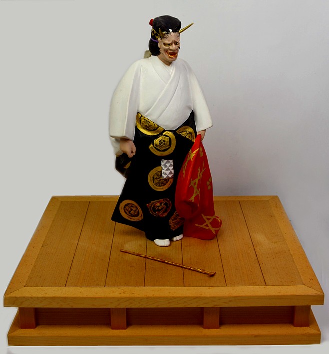 Japanese Noh Theater Character, collectible japanese doll