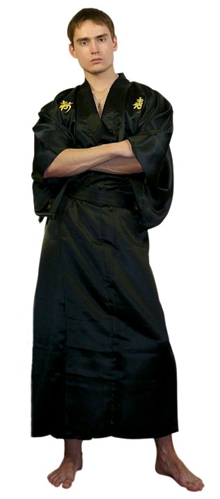 japanese modern man's kimono gown