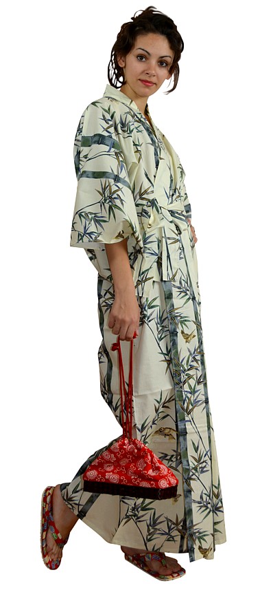 japanese cotton kimono for lady