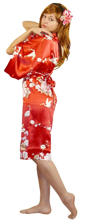 Japanese  silk short modern kimono. The Japonic Online Kimono Store