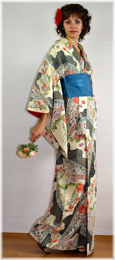 Kimono Japonais, vintage, 1960's. 